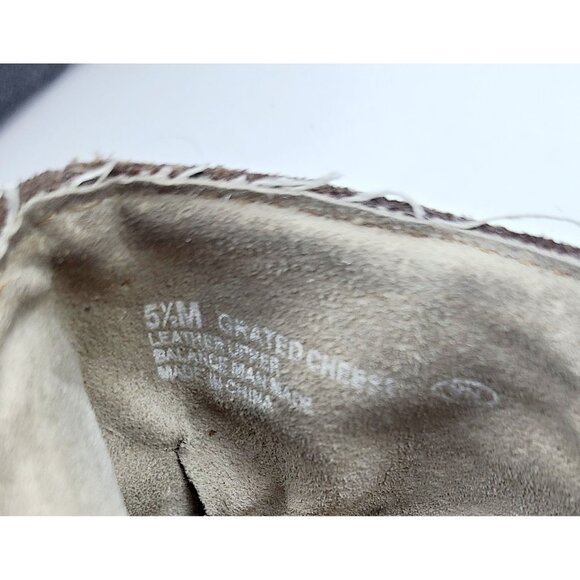 Aerosoles Boots Ankle Booties Brown Suede Wedge Heel Zip-Up Size 5.5 - Picture 9 of 11